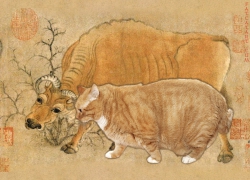Han Huang, Five Oxen and Five Cats, 5