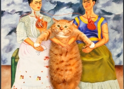 Frida Kahlo, Two Fridas and One Cat