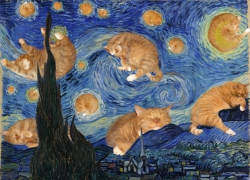 Vincent van Gogh, The Furry Starry Night