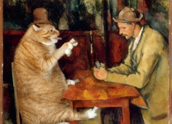 Paul Cézanne, The Cat Card Players