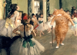 Edgar Degas, The Ballet Class. Learn pas de chat