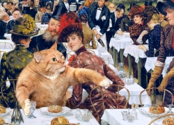 James Jacques Joseph Tissot, The Wives of the Artist-Cat