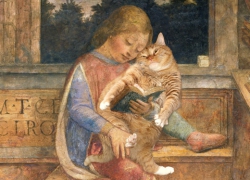 Vincenzo Foppa, Young Cicero reading to his cat