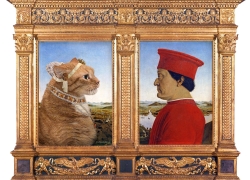 Пьеро делла Франческа, Портрет герцога Урбино и его кота