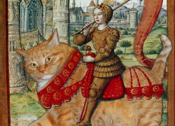 Jeanne d’Arc on Catback. Au nom-nom de chat