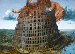 Питер Брейгель Старший, Вавилонская башня, диптих, часть 1