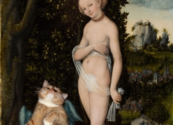 Лукас Кранах Старший. Венера и кот – убийца птичек