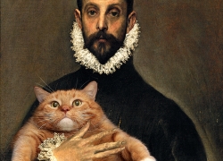 Эль Греко, Рыцарь с котом на груди