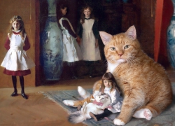 John Singer Sargent, The Daughters and The Cats of Edward Darley Boit