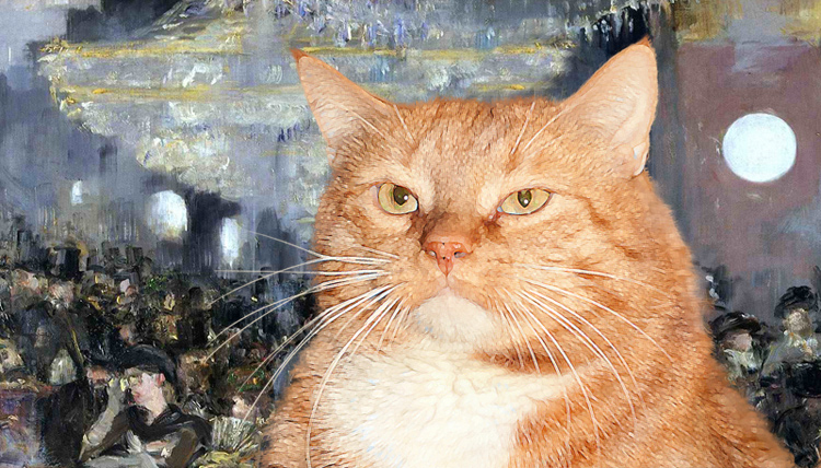 Edouard Manet, A Bar at the Folies-Berg?re, the Cat eyes Эдуар Мане, Бар в «Фоли-Бержер», котовские глаза