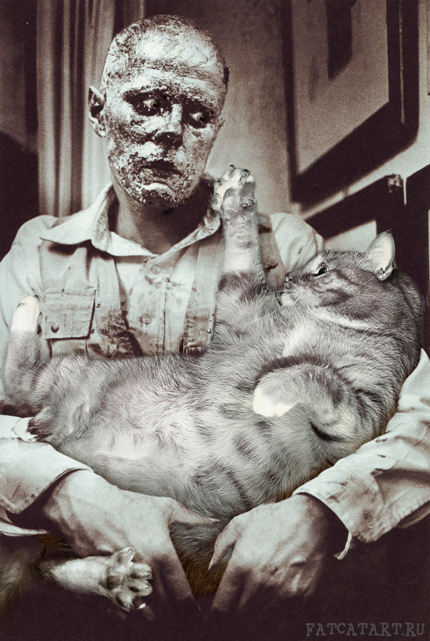 Joseph Beuys, “How to Explain Pictures to a Living Fat Cat” Йозеф Бойс, Как объяснять картины живому толстому коту?