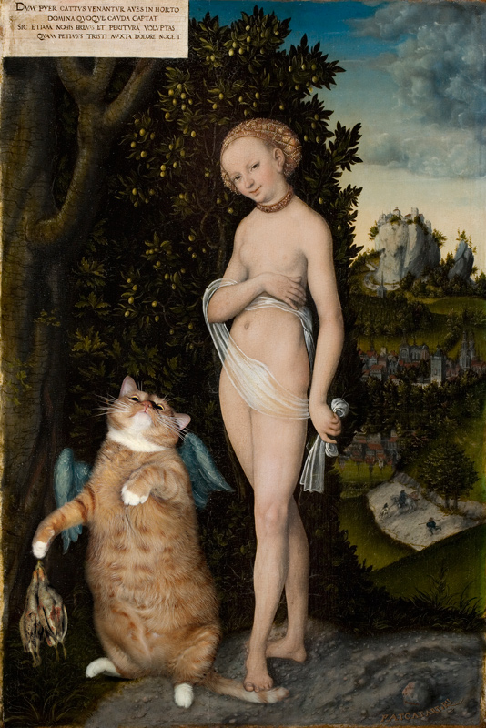 Lucas Cranach the Elder, Venus with the Cat Hunting Birds Lucas Cranach the Elder, Venus with the Cat Hunting Birds