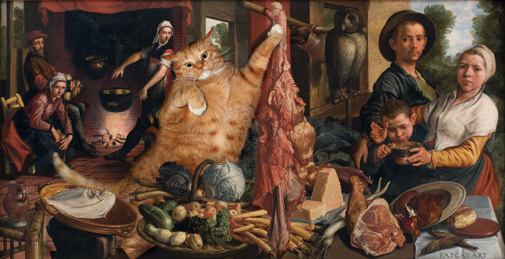 Pieter Aertsen, Fat Cat at Fat Kitchen