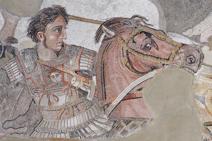 Alexander the Great at the Battle of Issus, from the collection of Naples National Archaeological Museum