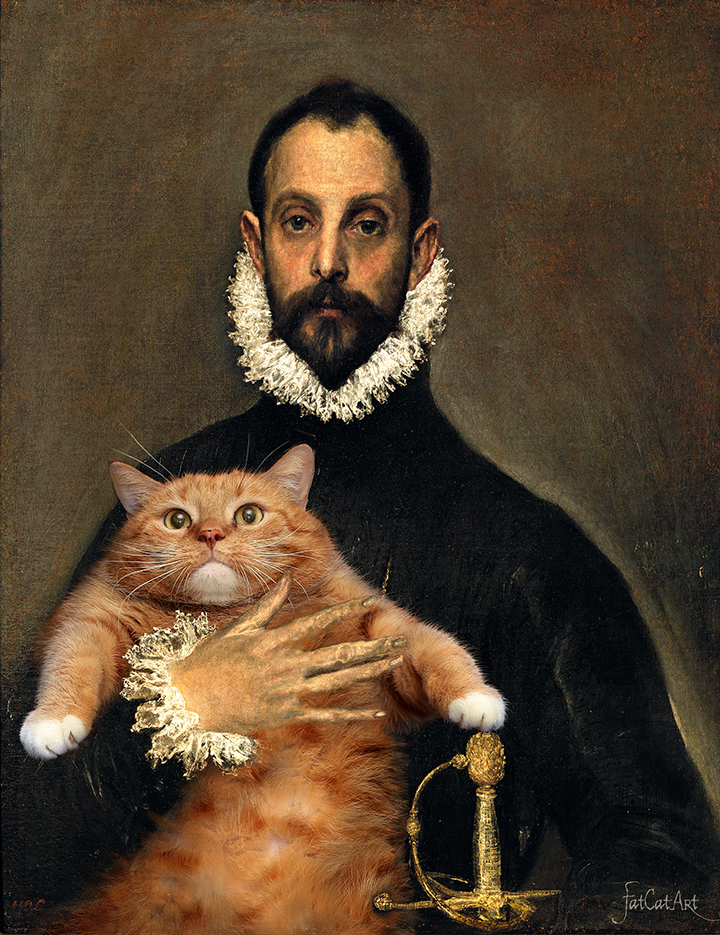 Эль Греко, Рыцарь с котом на груди