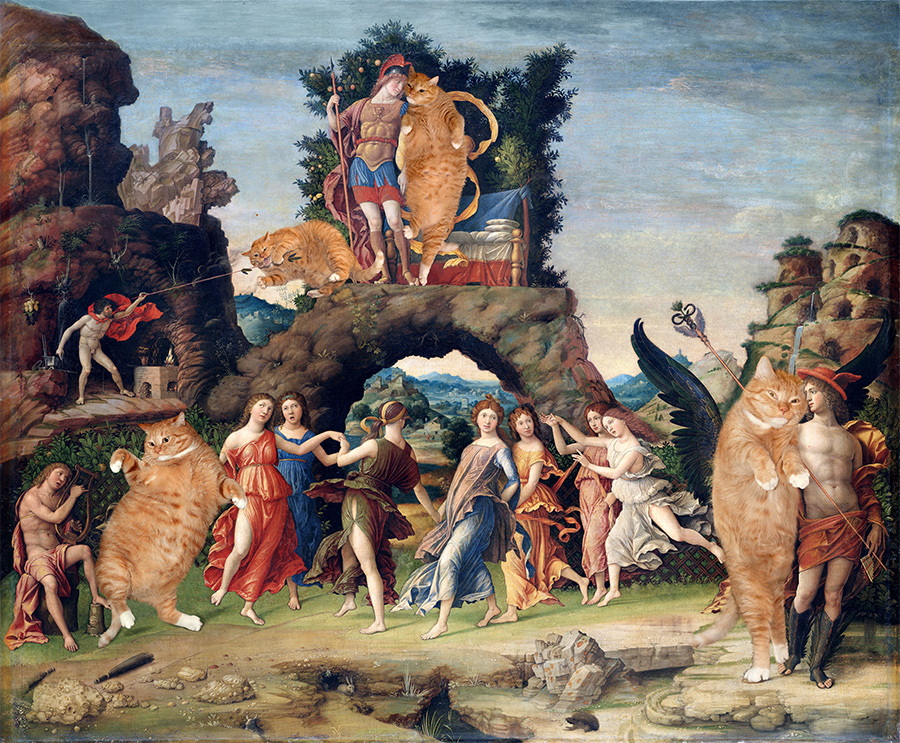 Andrea Mantegna, Parnassus, True version
