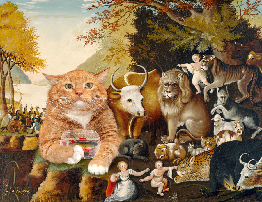 Edward Hicks, Peaceable Kingdom, the first version